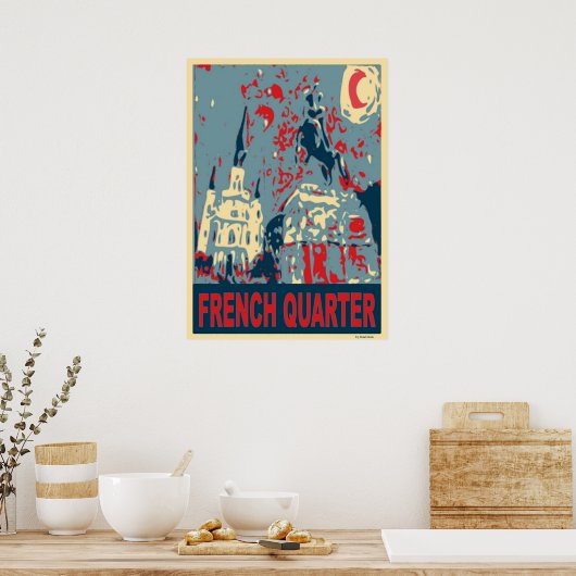 Jackson Square in Blue Poster (Keuken)