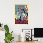 Jackson Square in Blue Poster (Thuiskantoor)