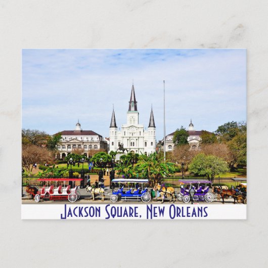 Jackson Square in New Orleans, Louisiana Briefkaart (Voorkant)