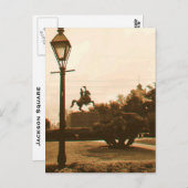 Jackson Square in Rain, New Orleans Briefkaart (Voorkant / Achterkant)