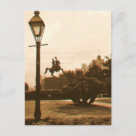 Jackson Square in Rain, New Orleans Briefkaart (Voorkant)