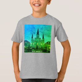 Jackson Square, New Orleans, basiliek van de kathe T-shirt