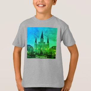 Jackson Square, New Orleans, basiliek van de kathe T-shirt
