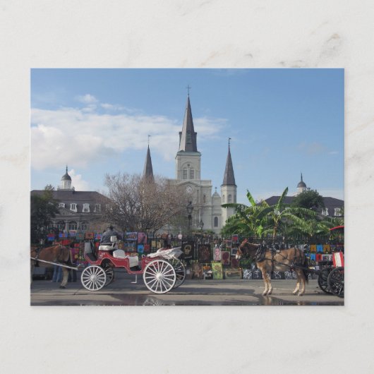 Jackson Square-New Orleans Briefkaart (Voorkant)