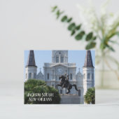 Jackson Square New Orleans Briefkaart (Staand voorkant)