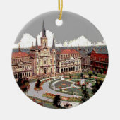 Jackson Square new orleans Keramisch Ornament (Voorkant)