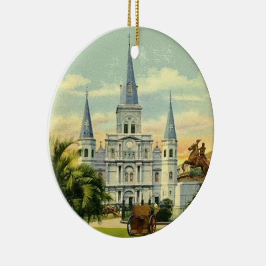 Jackson Square New Orleans Keramisch Ornament (Rechts)