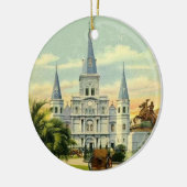 Jackson Square New Orleans Keramisch Ornament (Links)