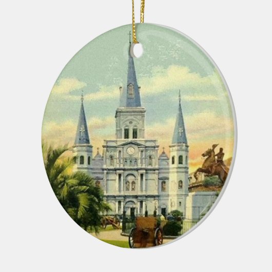 Jackson Square New Orleans Keramisch Ornament (Links)