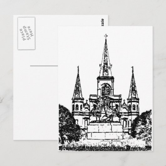Jackson Square, New Orleans, LA Briefkaart (Voorkant / Achterkant)