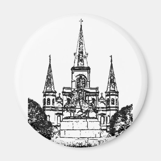 Jackson Square, New Orleans, LA Magneet (Voorkant)