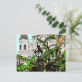 Jackson Square New Orleans Lamp Post Briefkaart (Staand voorkant)