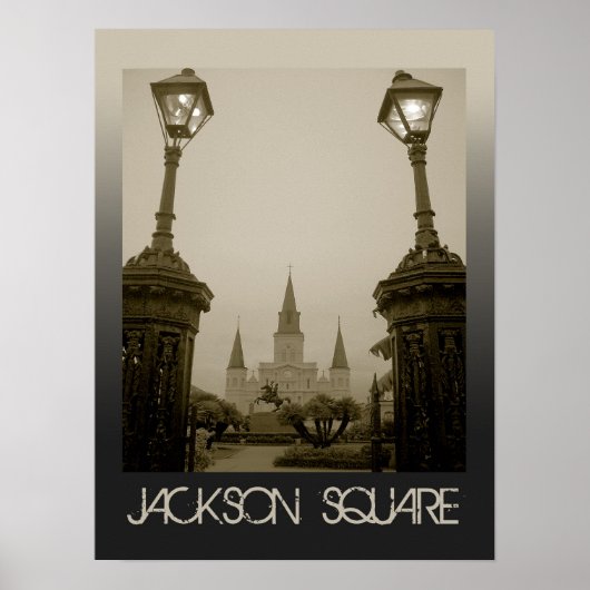 Jackson Square, New Orleans, Louisiana Poster (Voorkant)