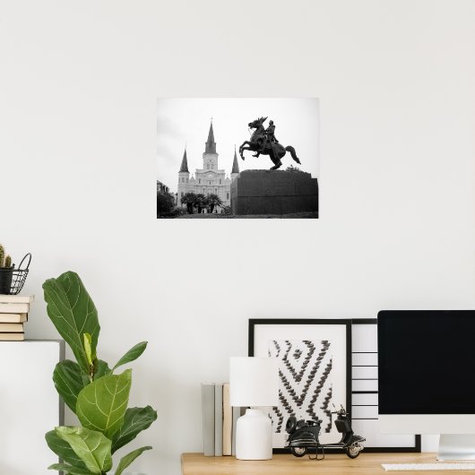 Jackson Square, New Orleans, Louisiana Poster (Thuiskantoor)