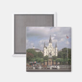 Jackson Square New Orleans Magneet (Voorkant / Achterkant)
