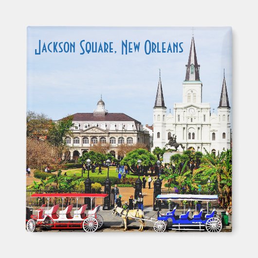 Jackson Square, New Orleans-magneet Magneet (Voorkant)