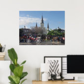 Jackson Square-New Orleans Poster (Thuiskantoor)