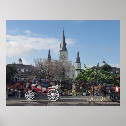 Jackson Square-New Orleans Poster (Voorkant)