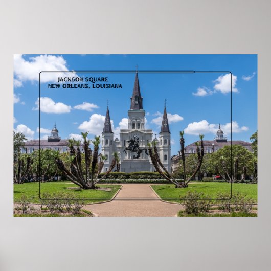 Jackson Square New Orleans Poster (Voorkant)