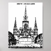 Jackson Square, New Orleans Poster (Voorkant)