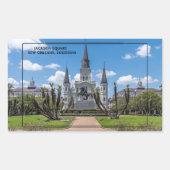 Jackson Square New Orleans Rechthoekige Sticker (Voorkant)