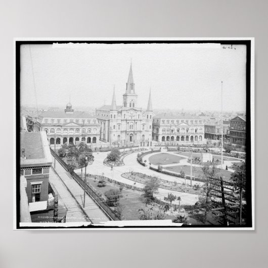 Jackson Square, New Orleans, Verenigde Staten, 190 Poster (Voorkant)