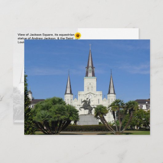Jackson Square, New Orleans, Verenigde Staten - Briefkaart (Voorkant / Achterkant)
