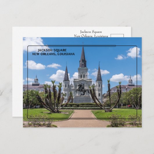 Jackson Square, NOLA Briefkaart (Voorkant / Achterkant)