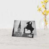 Jackson Square "NOLA" Wenskaart Kaart (Gele Bloem)
