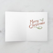 Jackson Square Snow Kerstmis Feestdagen Kaart (Binnen)