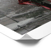 Jackson Square, St. Louis Cathedral in de sneeuw Poster (Hoek)