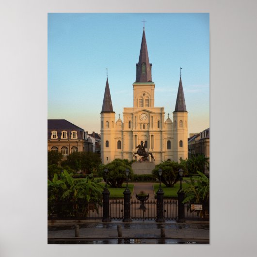 Jackson Square St Louis Cathedral New Orleans Poster (Voorkant)