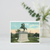 Jackson Statue, Nashville 1918 Briefkaart (Staand voorkant)