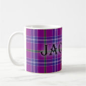 Jackson Tartan met achternaam Koffiemok (Links)