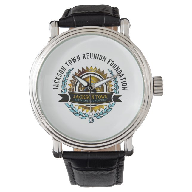 Jackson Town Reunion Foundation Official Logo Horloge (Voorkant)
