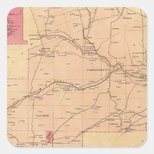 Jackson Township Vierkante Sticker (Voorkant)