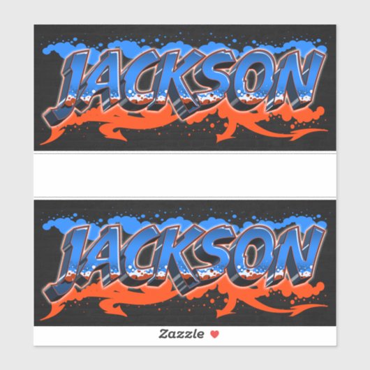 Jackson Vorname Name Graffiti Aufkleber Sticker (Vel)