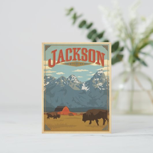 Jackson, WY Briefkaart (Staand voorkant)