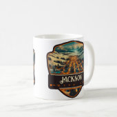 Jackson, Wyoming | Antiek Koffiemok (Voorkant rechts)