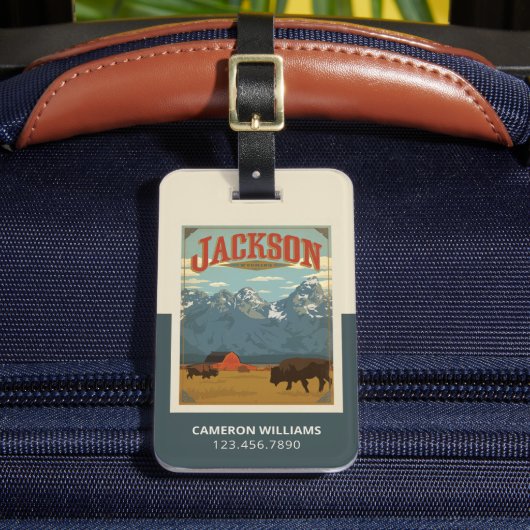 Jackson | Wyoming Bagagelabel (Voorkant Insitu 2)