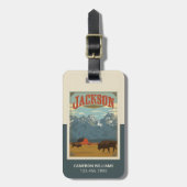 Jackson | Wyoming Bagagelabel (Voorkant verticaal)