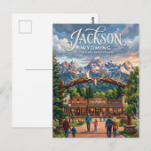 Jackson, Wyoming Briefkaart (Voorkant / Achterkant)