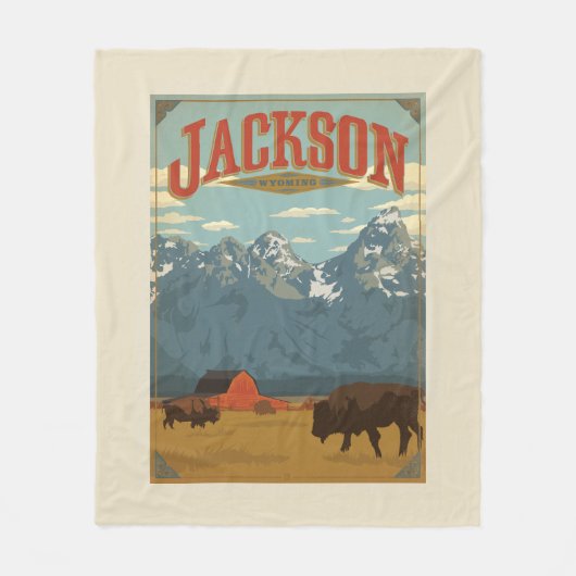 Jackson | Wyoming Fleece Deken (Voorkant)