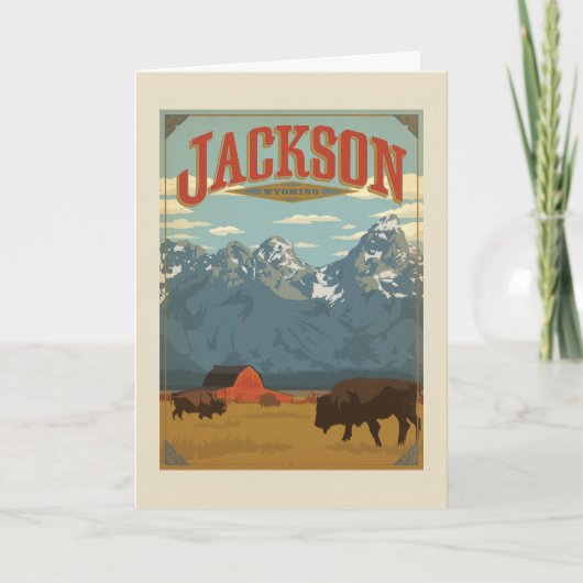 Jackson | Wyoming Kaart (Voorkant)