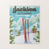 Jackson Wyoming ski poster Legpuzzel (Verticaal)