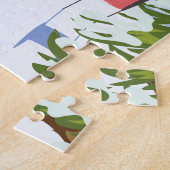 Jackson Wyoming ski poster Legpuzzel (Zijkant)