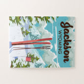 Jackson Wyoming ski poster Legpuzzel (Horizontaal)