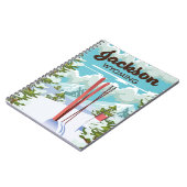 Jackson Wyoming ski poster Notitieboek (Linkerzijde)