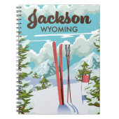 Jackson Wyoming ski poster Notitieboek (Voorkant)