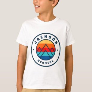 Jackson Wyoming Skiën Snowboarden Familie Ski Tri T-shirt